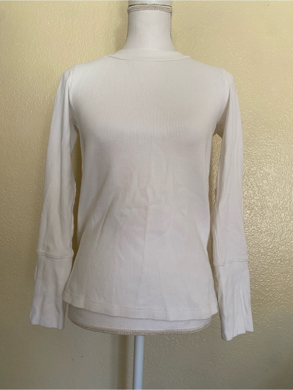 Sundance White Thermal Long Sleeve Shirt - Picture 3 of 5